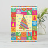 Vroege kerstfeestdag feestdagenkaart (Staand voorkant)