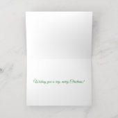 Vroege kerstfeestdag folie feestdagenkaart (Binnenlaag)