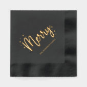 Vroege kerstfeestdag folie servetten (Voorkant)