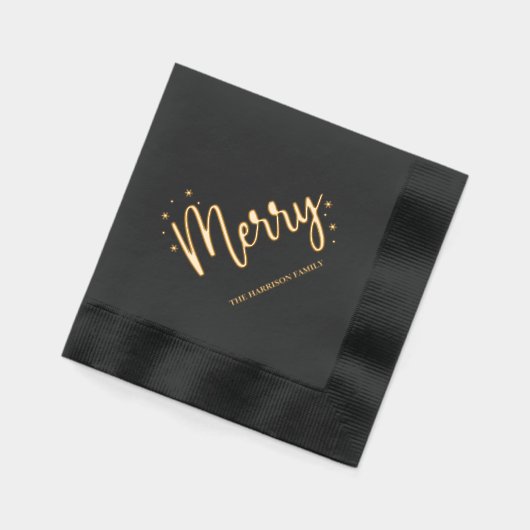 Vroege kerstfeestdag folie servetten (Links)