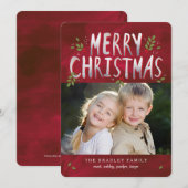 Vroege kerstfeestdag — Fotokaart Feestdagenkaart (Voorkant / Achterkant)