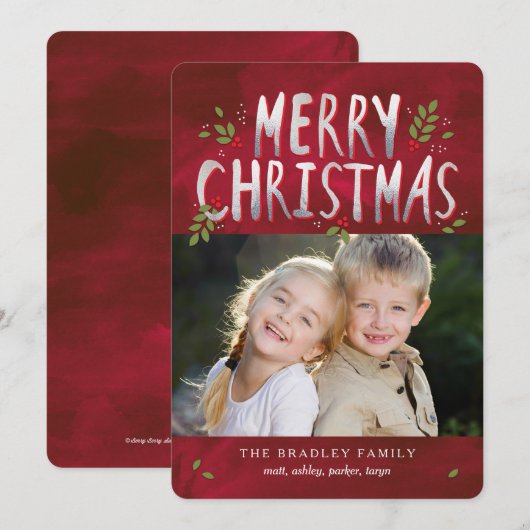 Vroege kerstfeestdag — Fotokaart Feestdagenkaart (Voorkant / Achterkant)