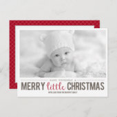Vroege kerstfeestdag fotokaart feestdagenkaart (Voorkant / Achterkant)