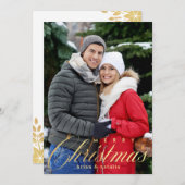 Vroege kerstfeestdag — Fotokaart Feestdagenkaart (Voorkant / Achterkant)