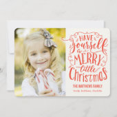 Vroege kerstfeestdag fotokaart feestdagenkaart (Voorkant)