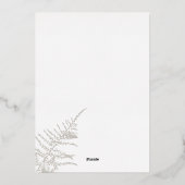 Vroege kerstfeestdag — Fotokaart Folie Uitnodiging (Achterkant)