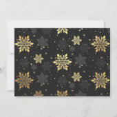 Vroege kerstfeestdag Fotokaarten Faux Gold Foil Kaart (Achterkant)