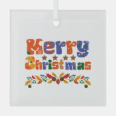 Vroege kerstfeestdag glas ornament (Voorkant)