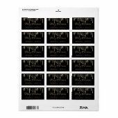 Vroege kerstfeestdag Gold Drives op zwart label (Full Sheet)