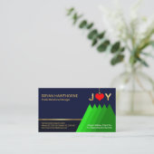 Vroege kerstfeestdag - Groetings - Start - eigenaa Visitekaartje (Staand voorkant)