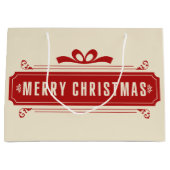 Vroege kerstfeestdag groot cadeauzakje (Voorkant)