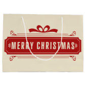 Vroege kerstfeestdag groot cadeauzakje (Achterkant)