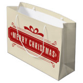 Vroege kerstfeestdag groot cadeauzakje (Achterkant Gekanteld)