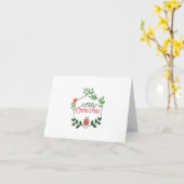 Vroege kerstfeestdag kaart (Gele Bloem)