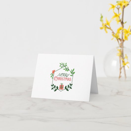 Vroege kerstfeestdag kaart (Gele Bloem)