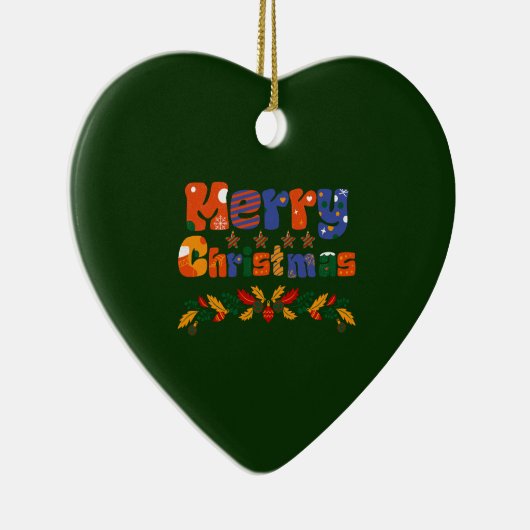 Vroege kerstfeestdag keramisch ornament (Rechts)