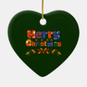 Vroege kerstfeestdag keramisch ornament (Achterkant)