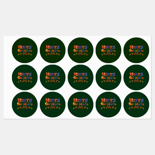 Vroege kerstfeestdag labels (Vel)