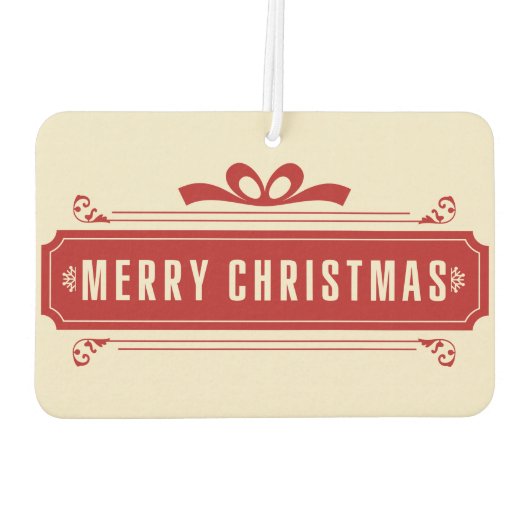 Vroege kerstfeestdag luchtverfrisser (Achterkant)