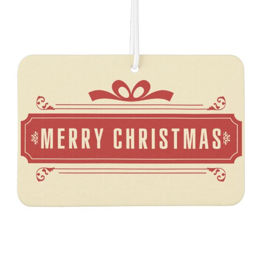 Vroege kerstfeestdag luchtverfrisser (Voorkant)