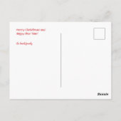 Vroege kerstfeestdag met aangepaste foto's en teks briefkaart (Achterkant)