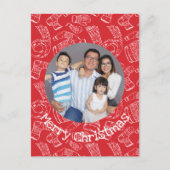 Vroege kerstfeestdag met aangepaste foto's en teks briefkaart (Voorkant)
