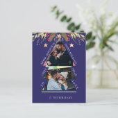 Vroege kerstfeestdag met meerdere foto's Kaart (Staand voorkant)