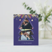 Vroege kerstfeestdag met meerdere foto's Kaart (Staand voorkant)