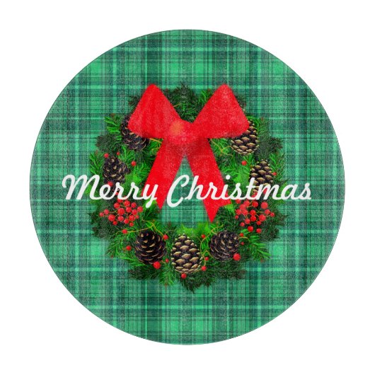 Vroege kerstfeestdag met poppetje Retro Snijplank (Voorkant)