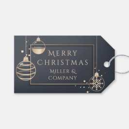 Vroege kerstfeestdag Modern Chic Corporate Cadeaulabel
