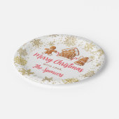 Vroege kerstfeestdag papieren bordje (Gekanteld)