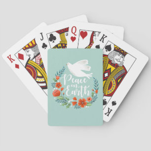 Vroege kerstfeestdag pokerkaarten