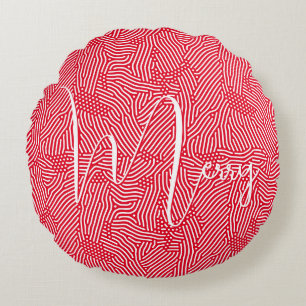 Vroege kerstfeestdag rond kussen