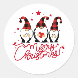 Vroege kerstfeestdag ronde sticker