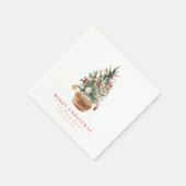 Vroege kerstfeestdag servet (Hoek)