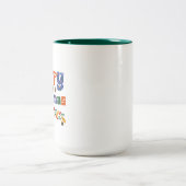 Vroege kerstfeestdag tweekleurige koffiemok (Center)