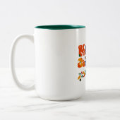 Vroege kerstfeestdag tweekleurige koffiemok (Links)