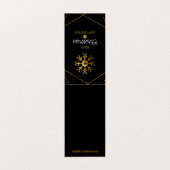 Vroege kerstfeestdag visitekaartje (Buitenkant ongevouwen)