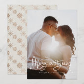 Vroege kerstfeestdag voor iedereen feestdagenkaart (Voorkant / Achterkant)