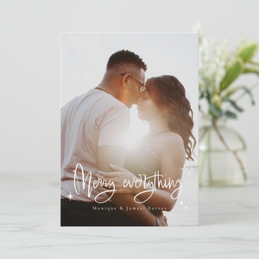 Vroege kerstfeestdag voor iedereen feestdagenkaart (Staand voorkant)