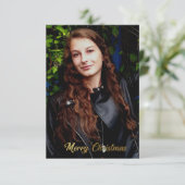 Vroege kerstfeestdagen Gold Kaart (Staand voorkant)