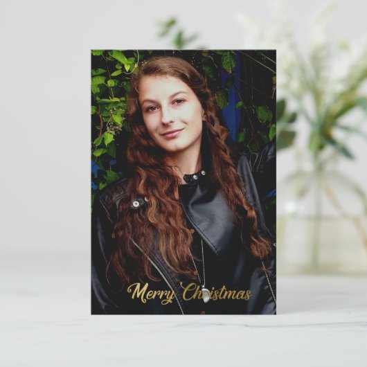 Vroege kerstfeestdagen Gold Kaart (Staand voorkant)