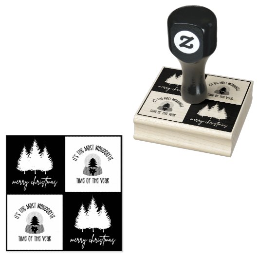 Vroege kerstfeestdagen in de kerstvakantie rubberstempel (Gestempeld)