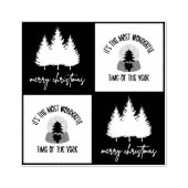 Vroege kerstfeestdagen in de kerstvakantie rubberstempel (Afrduk)