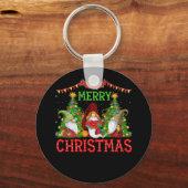 Vroege kerstfeestelijke feestdagen sleutelhanger (Voorkant)