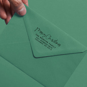 Vroege kerstfeestelijke feestelijke feestdag  zelfinktende stempel