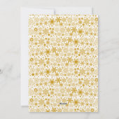 Vroege kerstfeestelijke goudserie Aangepaste fotok Feestdagenkaart (Achterkant)