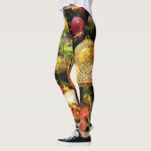 Vroege kerstfeestelijke rode gouden Mode Leggings (Links)