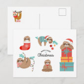 Vroege kerstfeestjes briefkaart (Voorkant / Achterkant)