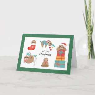 Vroege kerstfeestjes feestdagen kaart